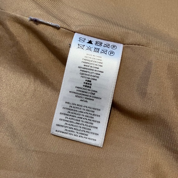 Michael Kors Camel Wool-Blend Jacket - Picture 9 of 11